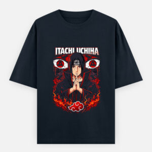 Naruto Shippuden: Itachi Uchiha Oversized Classic Cotton T-Shirt Unisex Oversized Classic T-Shirt