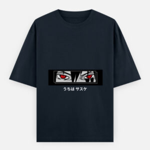 Naruto Shippuden:  Sasuke Uchiha Sharingan Eye  Unisex Oversized Classic Cotton T-Shirt
