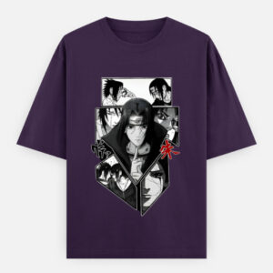 Naruto Shippuden: Itachi Uchiha Hand Signs Unisex Oversized Classic Cotton T-Shirt