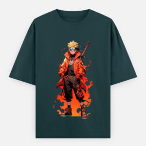 Naruto Shippuden: Naruto Uzumaki Unisex Oversized Classic Cotton T-Shirt